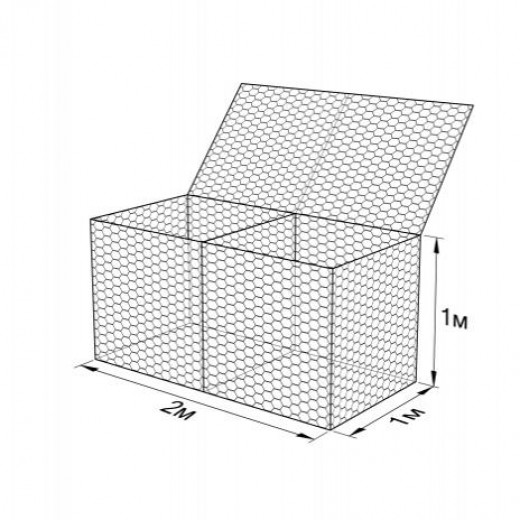 Габион ГСИ-К-2,0х1,0х1,0-С100-2,7/3,7-ЦАММП